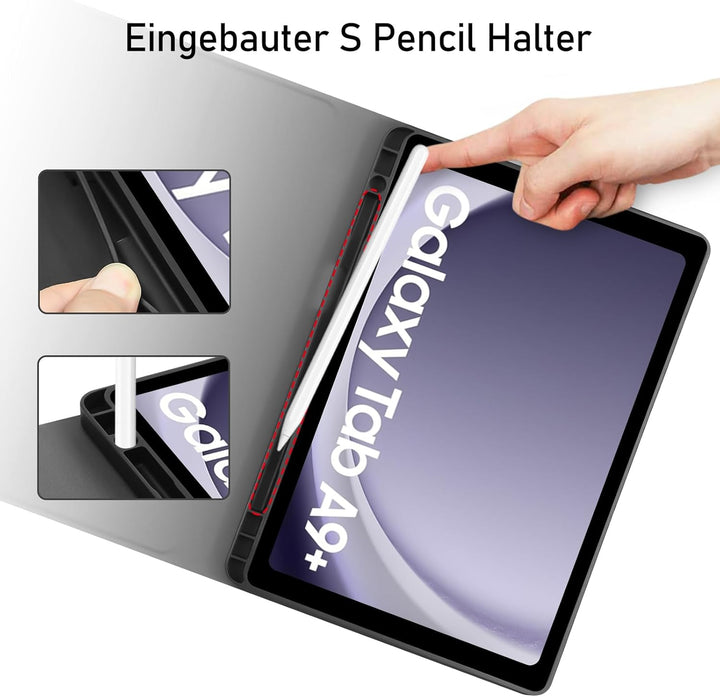 Tastatur Hülle für Samsung Galaxy Tab A11+, Galaxy Tab A9 Plus Hülle mit QWERTZ Deutsches Tastatur,