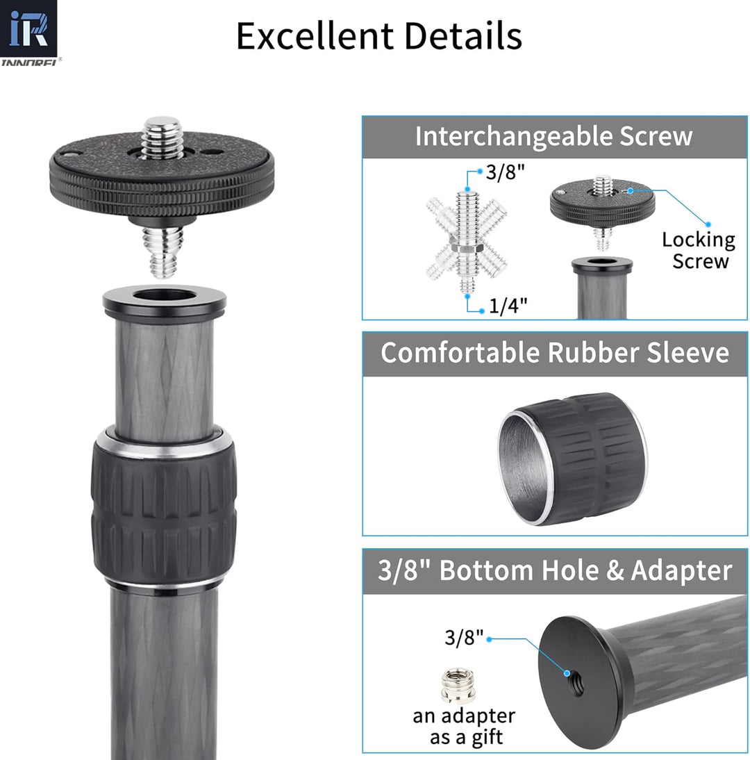 Universel 10 Couches en Fibre de Carbone Trépied Colonne-ER252C/ER282C/ER322C, ER252C