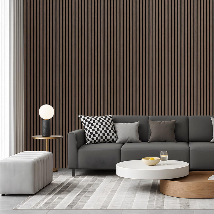 Akustikpaneele Selbstklebend Holz 2,88㎡ - 4 Stück 120x60cm,akustik paneele 3D Schalldämmung Echoredu