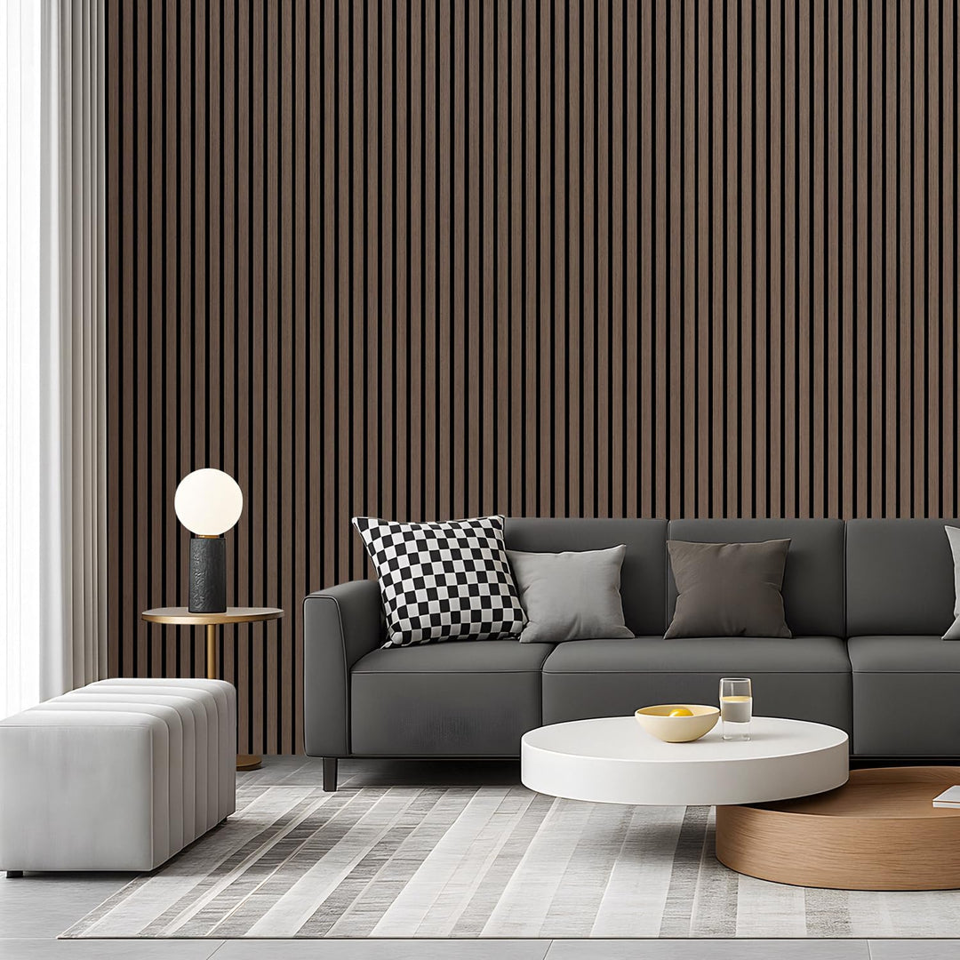 Akustikpaneele Selbstklebend Holz 0,72㎡ - 1 Stück 120x60cm,wandpaneele selbstklebend 3D Schalldämmun