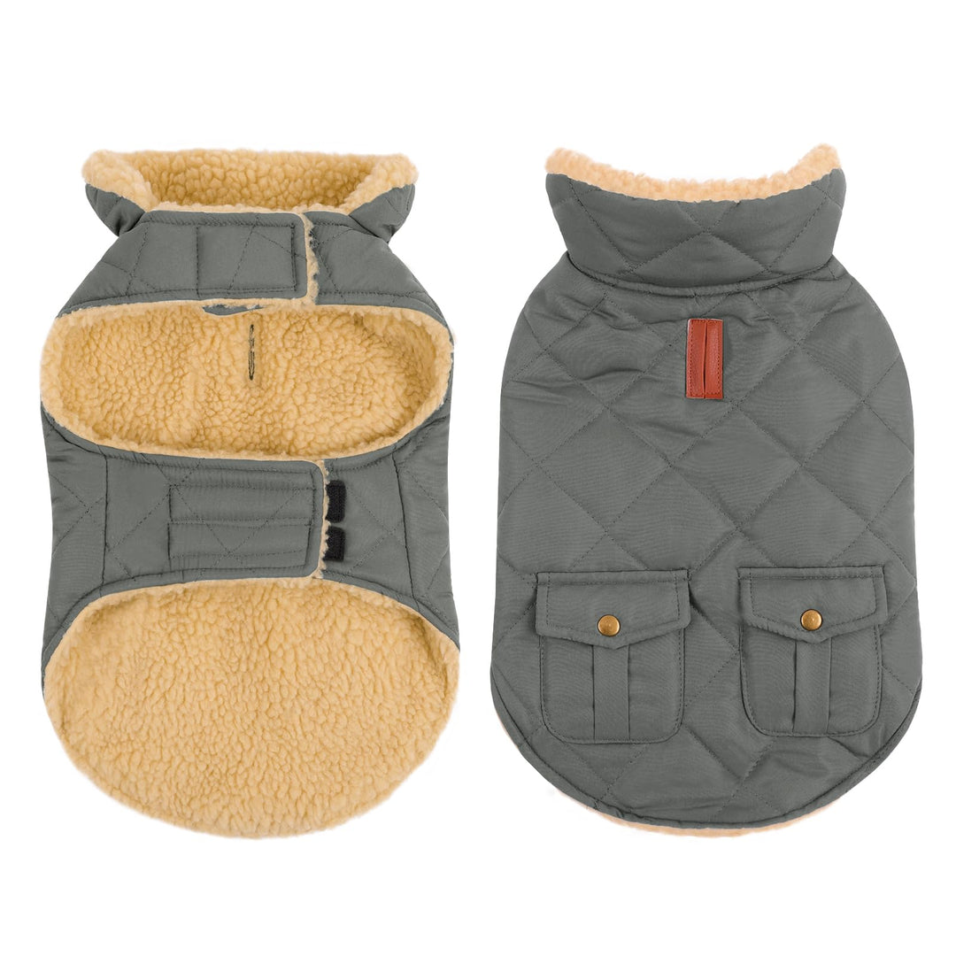 Wintermantel Hundemantel, Warme Winterjacken mit Fleece für Hunde,Hundejacke Hundekleidung Hundepull