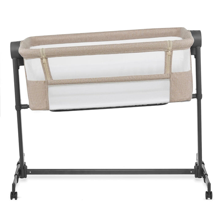 Kinderkraft NESTEE UP 2 Beistellbett 2 in 1, Kinderreisebett mit Matratze Laken, 5-stufige Matratzen