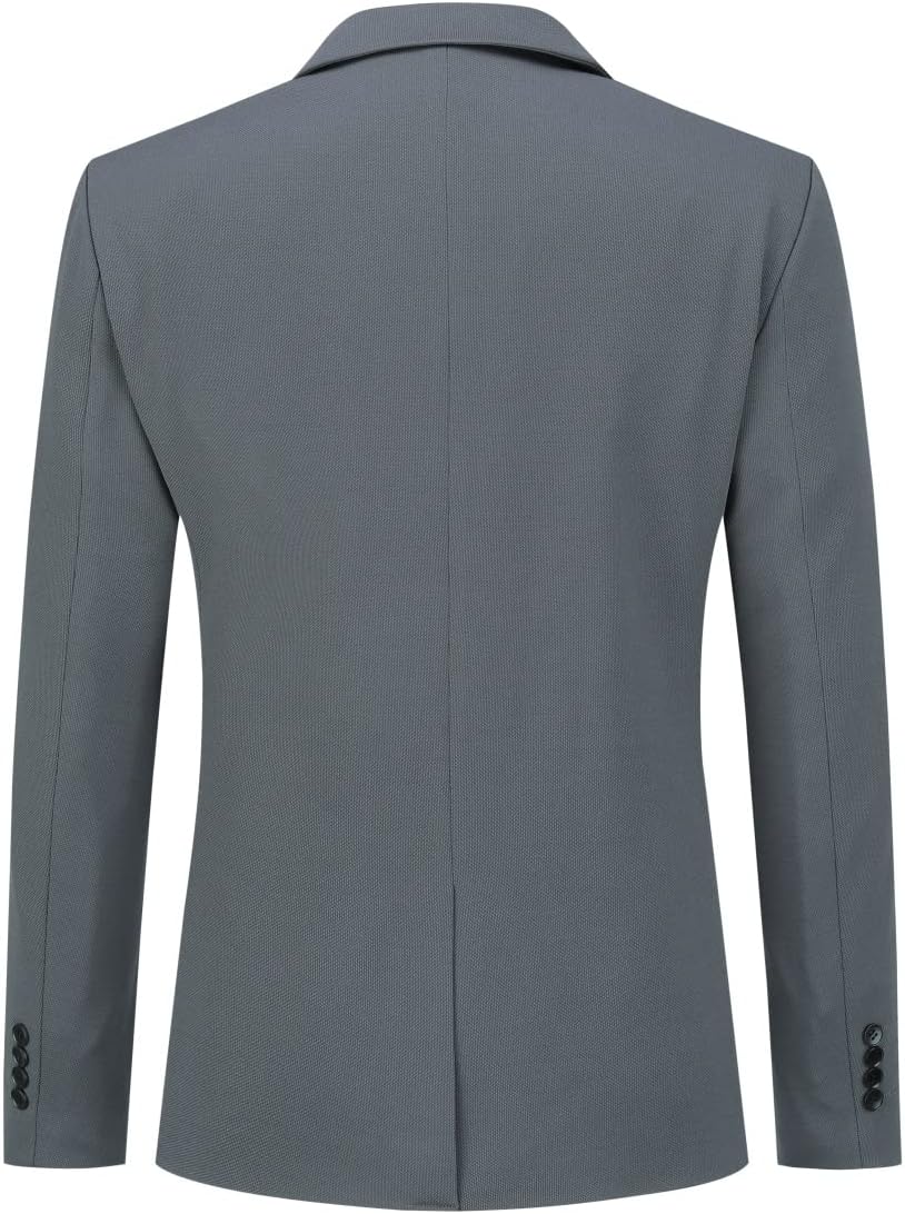 Allthemen Herren Sakko Sportlich Modern Stretch Blazer Männer Slim Fit Freizeit Jackett Business Anz