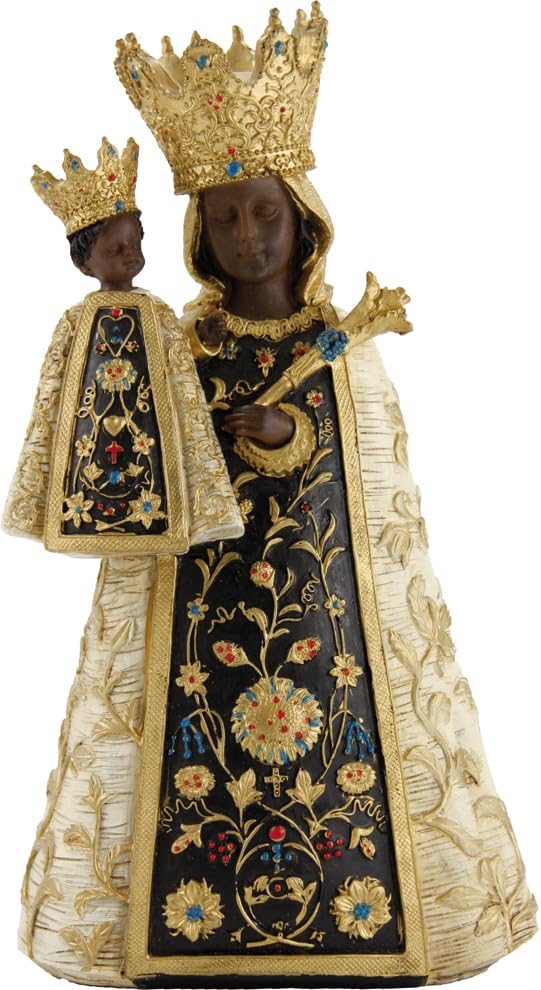 FADEDA Schwarze Madonna/Höhe:12 cm/handbemalt/detailgetreue Krippen Figuren - Weihnachten Tisch Deko