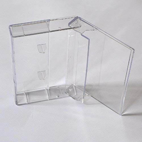 abc promedia® Musik-Cassettenhüllen/Leerhüllen, MC-Kassetten-Hüllen, transparent-hochklar (20 Stück)