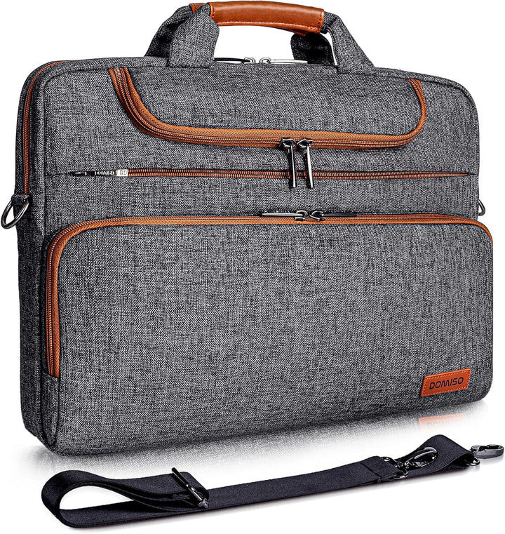 DOMISO 15-15,6 Zoll Wasserdicht Laptop Tasche Aktentasche Schultertasche Notebooktasche für 15.6" Le