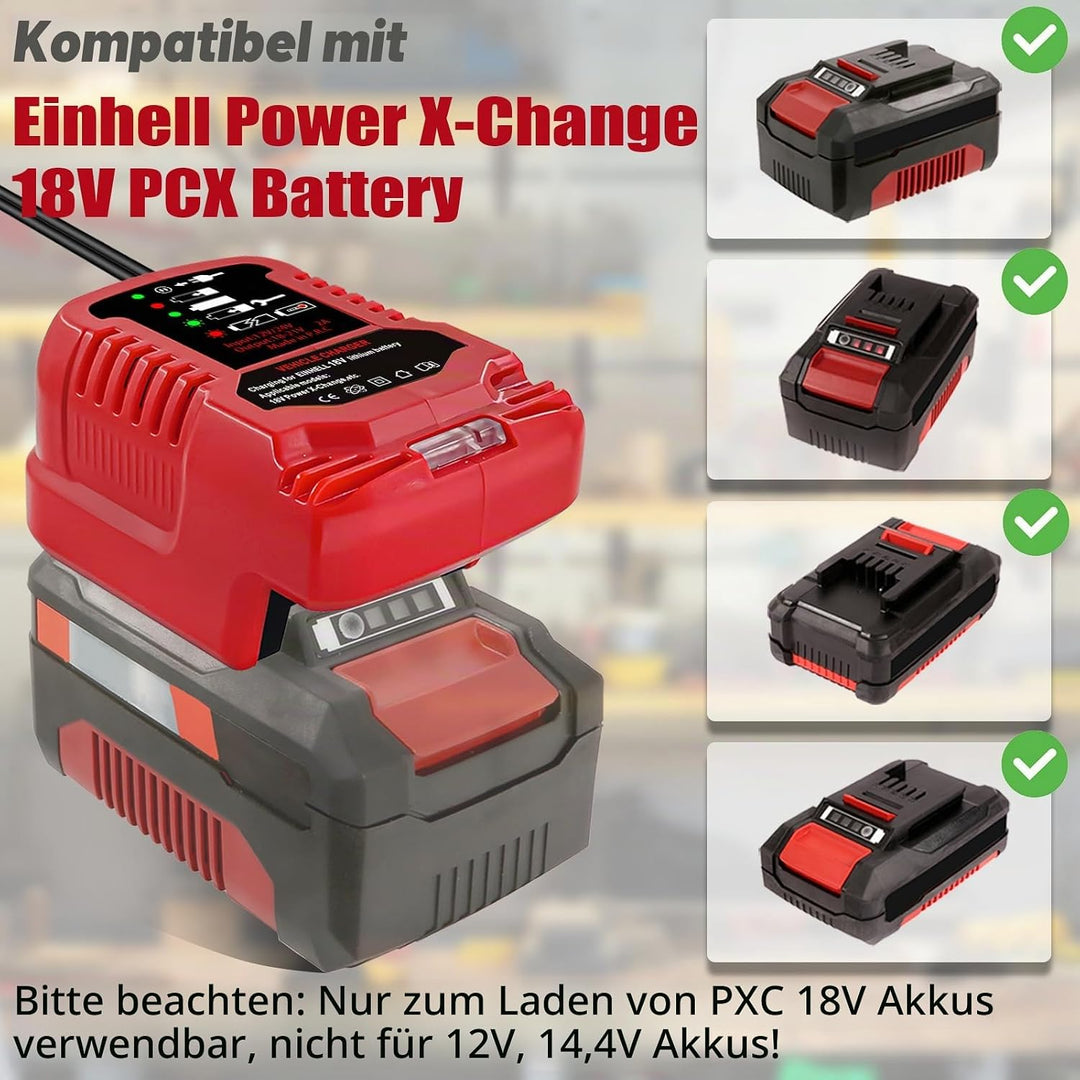 Autoladegerät für Einhell Power X-Change 18 Volt Akku 4511396 4511437 neu 4511437OVP PXBP-300 PXBP-6