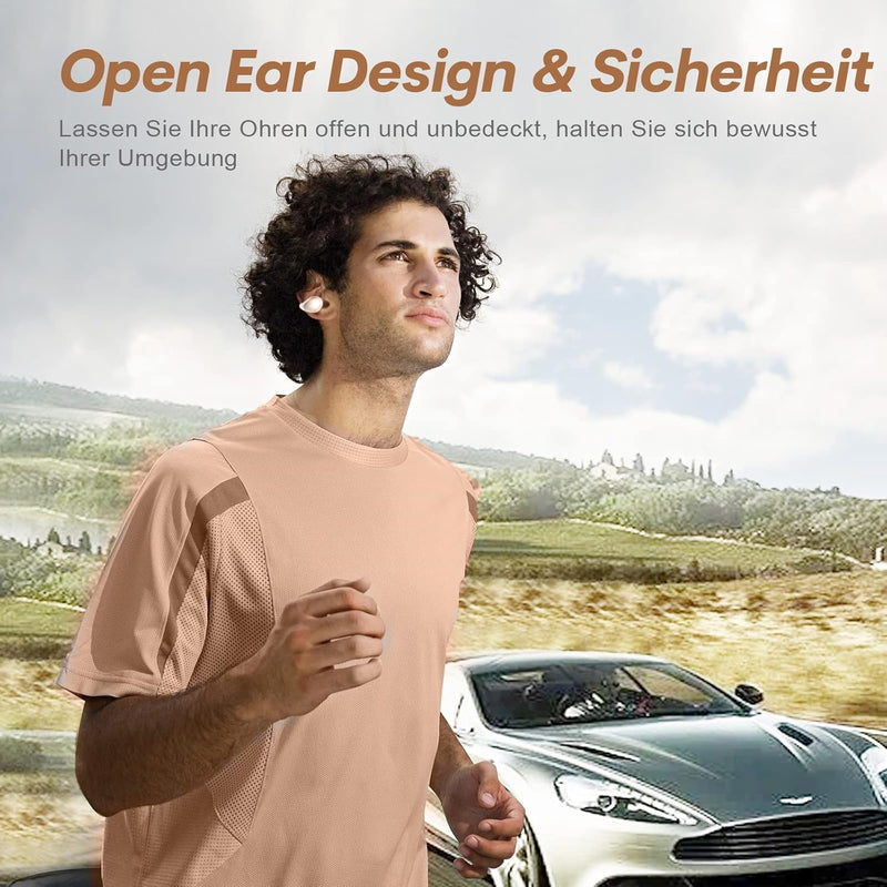 Open Ear Kopfhörer kabellos Bluetooth Luftleitung Knochenschall Sportkopfhörer Wireless Ear Clip Bon