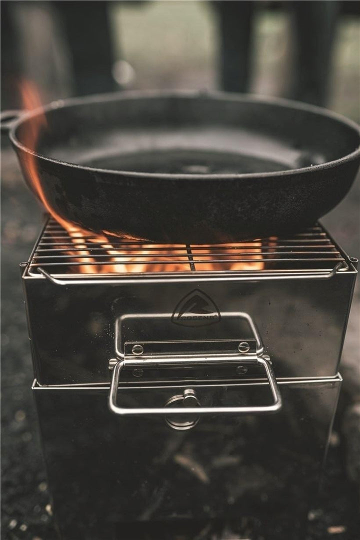 ROBENS Firewood Kocher Silber