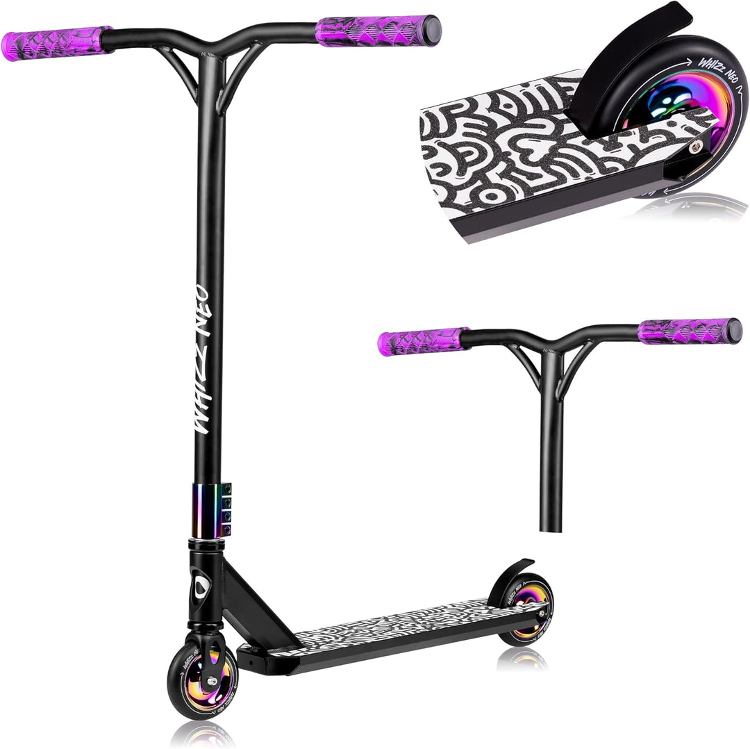 Lionelo Unisex Jugend Lo-whizz Scooter L Neo Schwarz, L Neo Schwarz