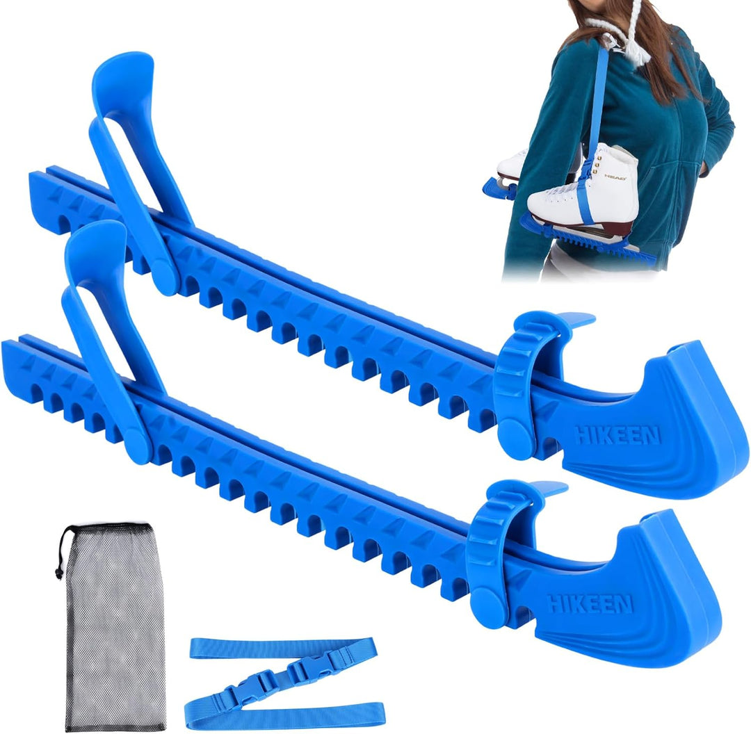 BOOSTEADY Schlittschuhschutz Verstellbarer Spatenschutz Kufenschoner für Eishockeyschlittschuhe Schl