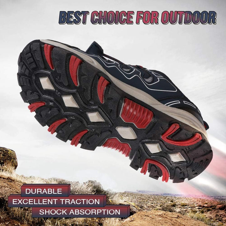 UOVO Turnschuhe Jungen Wasserdicht Wanderschuhe Sneakers Kinder Trekking Schuhe Outdoor Sportschuhe