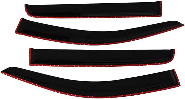 JHCHAN Windabweiser Regenabweiser für Nissan Navara NP300 D23 2015-2022 Doppelkabine Rauch Schwarz R