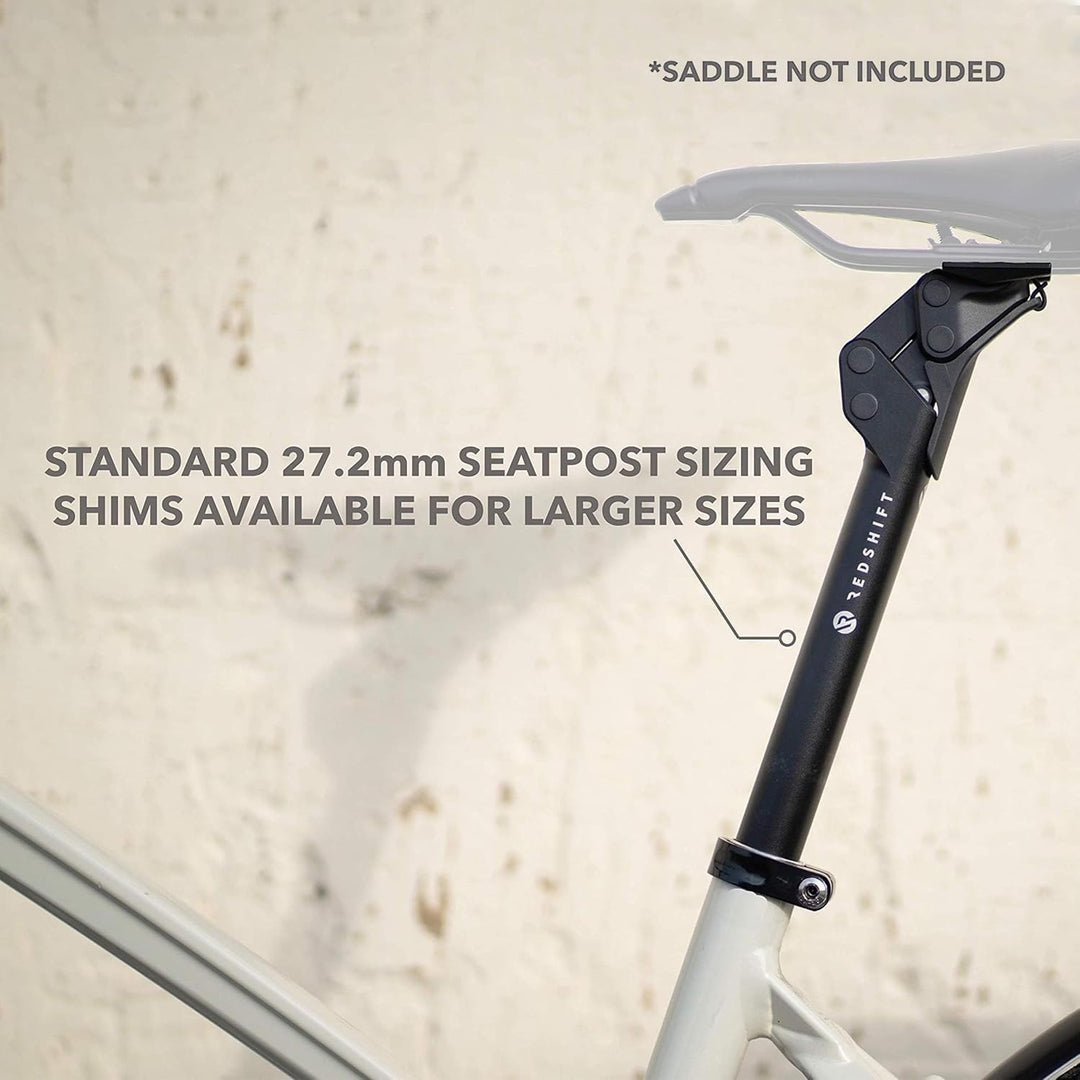 REDSHIFT ShockStop Suspension Seatpost for Bicycles 31.6mm Dia x 350mm Length, 31.6mm Dia x 350mm Le