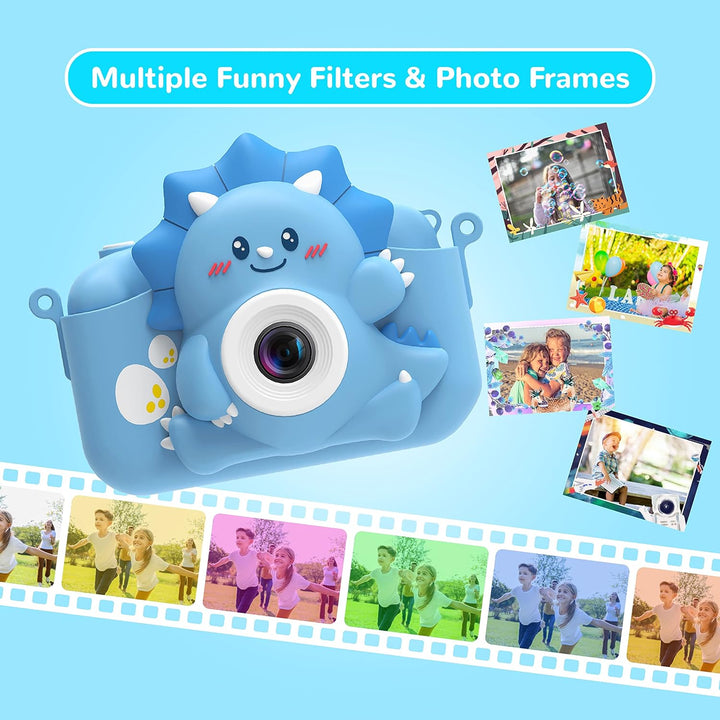 Kinderkamera, HiMont Digitalkamera Kinder mit 32GB SD-Karte & 2.0”-Bildschirm, 1080P Kinder Kamera &
