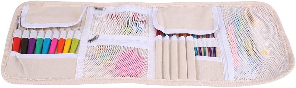 Häkelset mit Etui, ergonomischer , Stricksets Griff, Nadel, Häkelnadeln, Näh- und Strickwerkzeug-Set