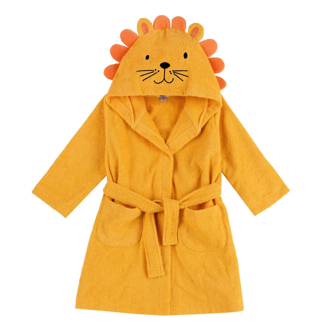 Chicco Bademantel aus weichem Schaumstoff, in Form von Löwe, bunt und lustig, mit zwei bequemen Tasc