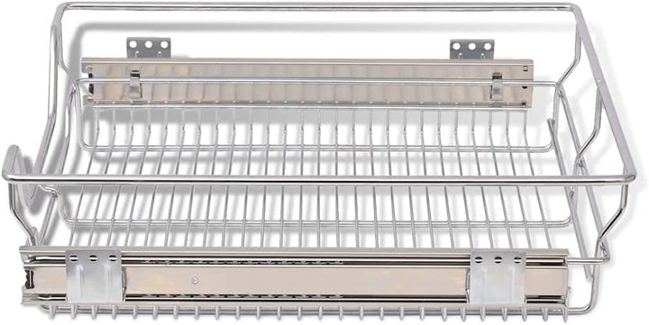 vidaXL 2X Einbauschublade Teleskopschublade Korbauszug Küchenschrank 50 cm 500 mm, 500 mm