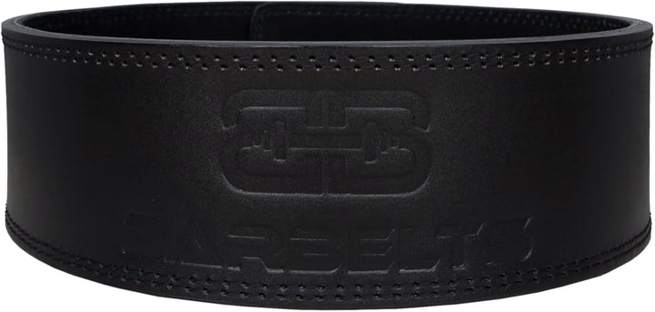 Premium Leber Belt Onyx - Steel Buckle, Powerlift Gürtel, 100% Leder, Weightlifting Belt Strap, Kraf