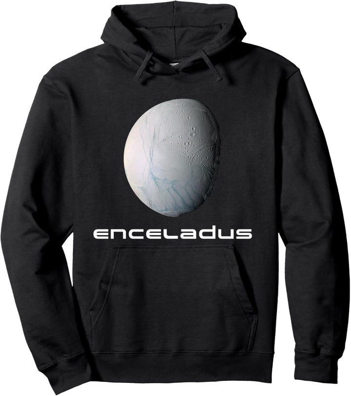 Sonnensystem Saturn Mond Enceladus Astronomie Weltraum Pullover Hoodie