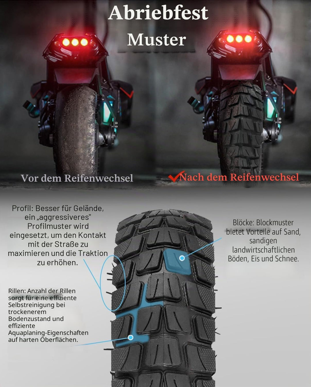 10 x 2,75 – 6,5 Zoll Innen- und Aussenreifen für Kugookirin G3, Speedway V2, Dualtron 3 und andere R