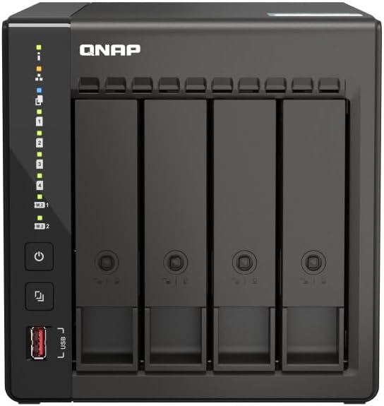 Qnap TS-453E 8G, 4 Bay NAS (Intel® Celeron® J6412 4-Core/4-Thread Prozessor, Turbo bis zu 2,6 GHz, D