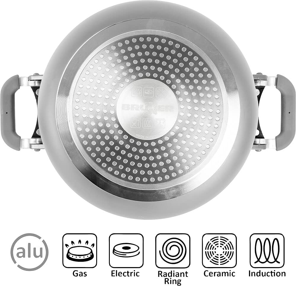 BRUNNER Koch Geschirr Set Fusion 7+1 Magnetic Camping Küche Topf Pfanne Keramik