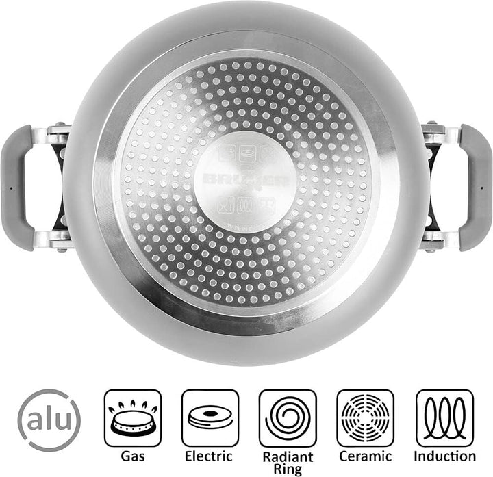 BRUNNER Koch Geschirr Set Fusion 7+1 Magnetic Camping Küche Topf Pfanne Keramik