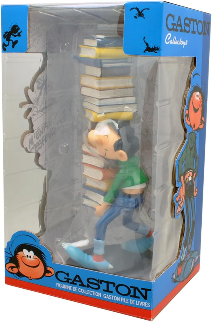 Plastoy SAS 300 - Gaston Lagaffe: Figur Gaston mit Bücherstapel