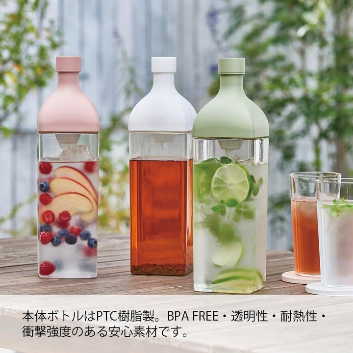 Hario KAB-120-SPR Cold Brew Tea Bottle Ka-Ku, plastik, Smoky Pink 1200ml Smoky Pink, 1200ml Smoky Pi