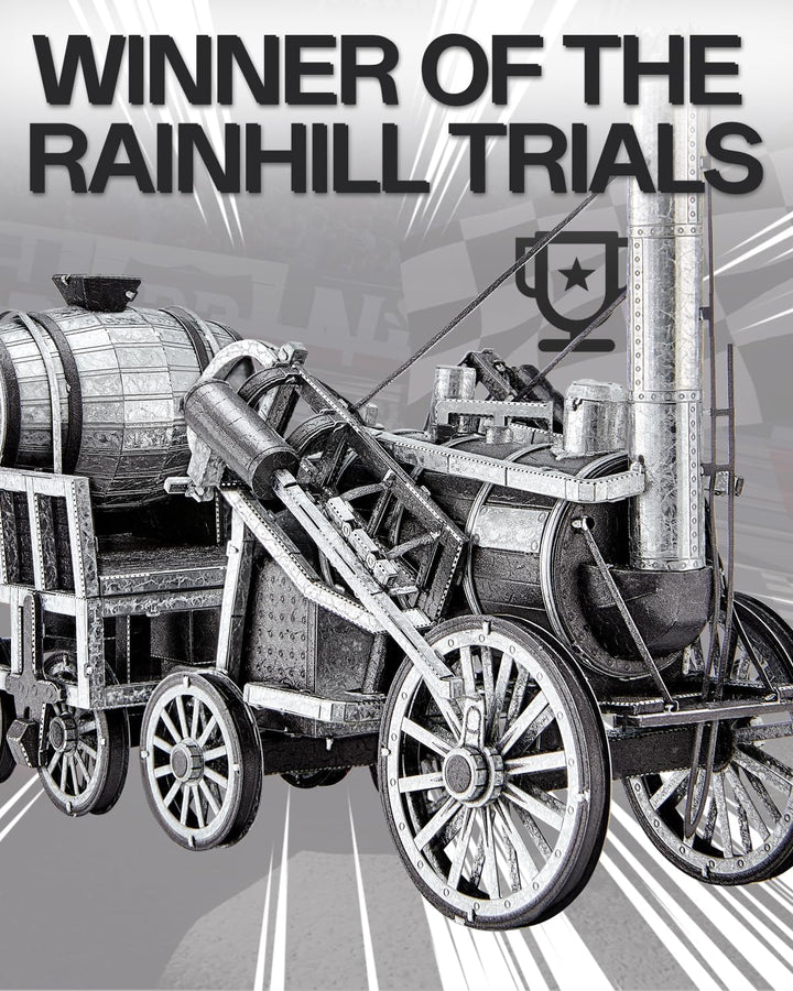 Piececool 3D Puzzle Metall Raketendampflokomotive, Klassischer Transport Handwerk Modellbausätze Ede