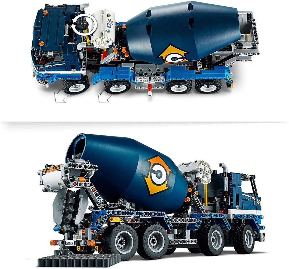 LEGO 42112 Technic Betonmischer-LKW, Mischmaschine, Spielzeug für Kinder ab 10 Jahre, Baufahrzeug mi