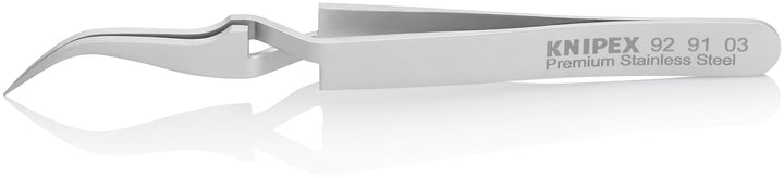 KNIPEX Präzisionskreuzpinzette Mattiert Glatt 115 mm, 92 91 03