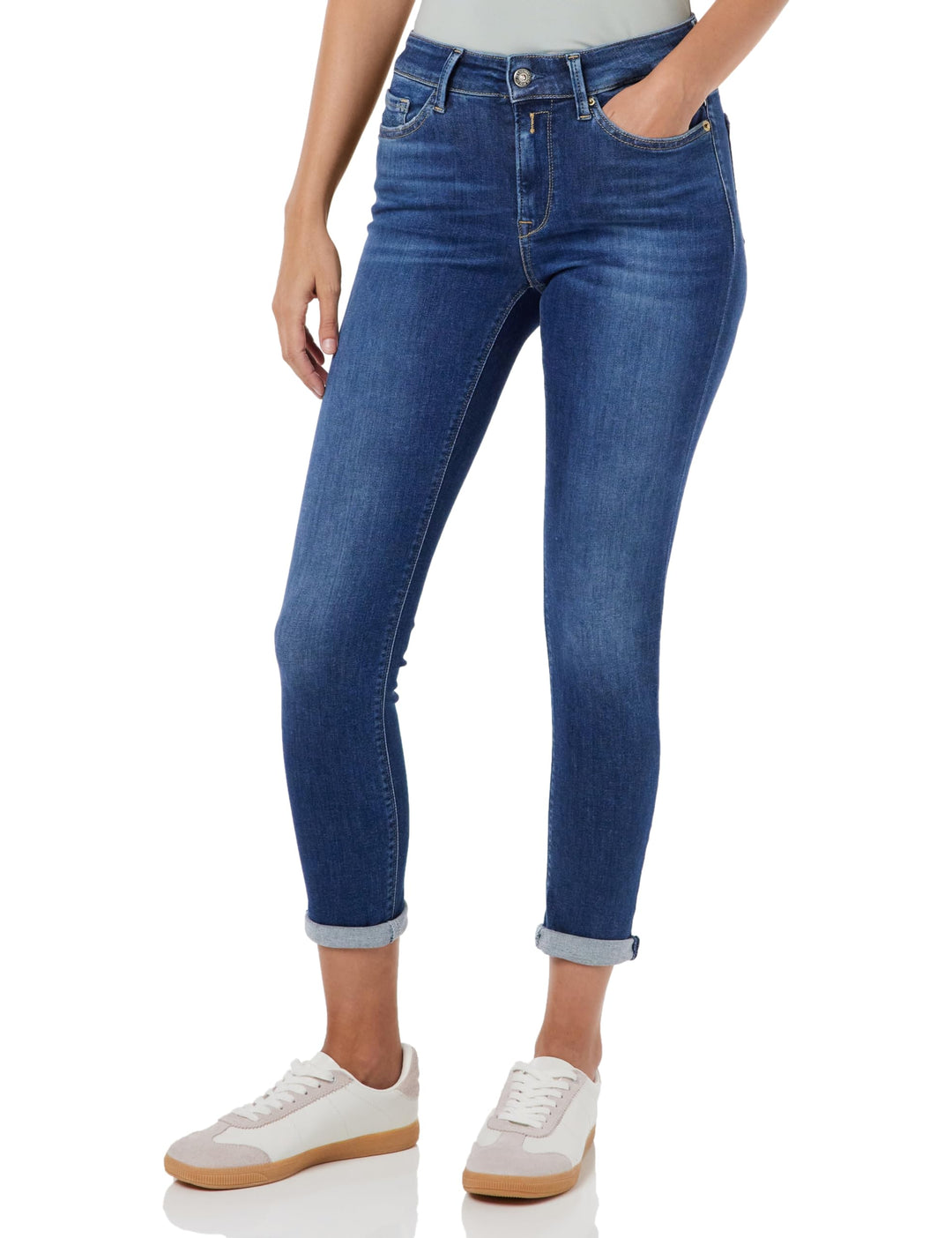 Replay Damen Luzien Broken Edge Jeans 32W / 32L 9 Blue Denim, 32W / 32L 9 Blue Denim