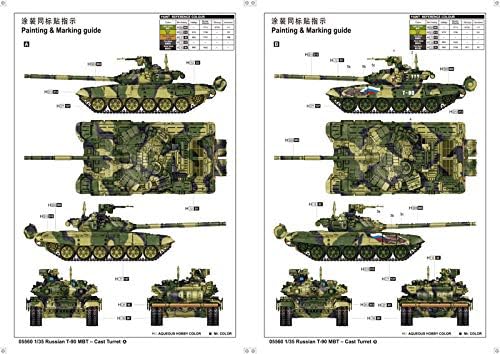 Trumpeter 05560 Modellbausatz Russian T-90A MBT - Cast Turret