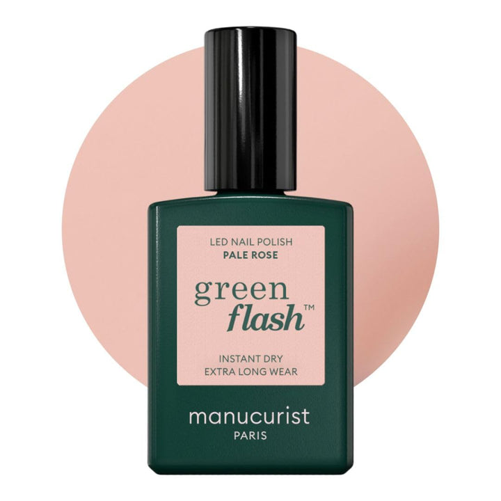 Manucurist Green Flash™ Pastellrosa Gel Nagellack Pale Rose - Hema Free UV Lack, 12-Free Lack, Bio-b
