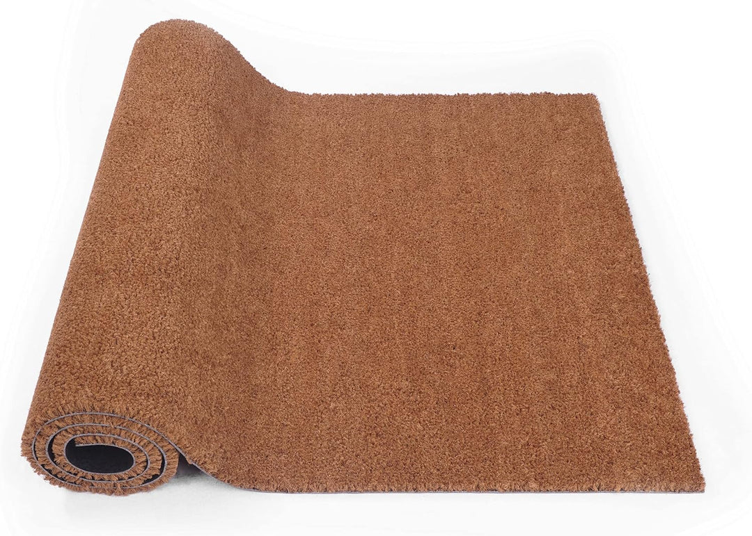 Carpido Fussmatte Kokos 40x60 cm schnittfest - 24mm Kokosmatte Natur, antibakteriell und extrem stra