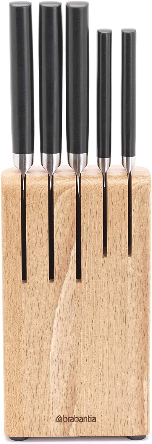 Brabantia Messerblock mit Messer, Schwarz, Einheitsgrösse