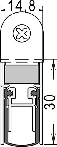 athmer 1-382-0960 Türdichtung Schall Ex Duo L-15 WS Nr.1-382 Auslösung 2-seitig L.958mm Alu