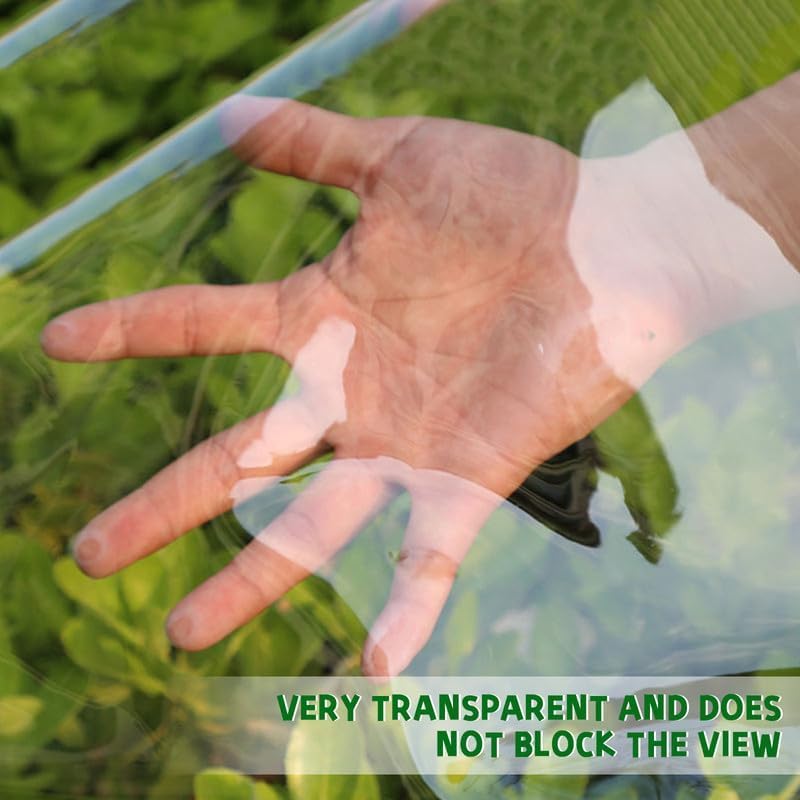 Jianyana Outdoor Vorhang Mit 30Mm öSen, 650G/M² Plane Transparente Vorhang Wasserdichter Plane Trenn