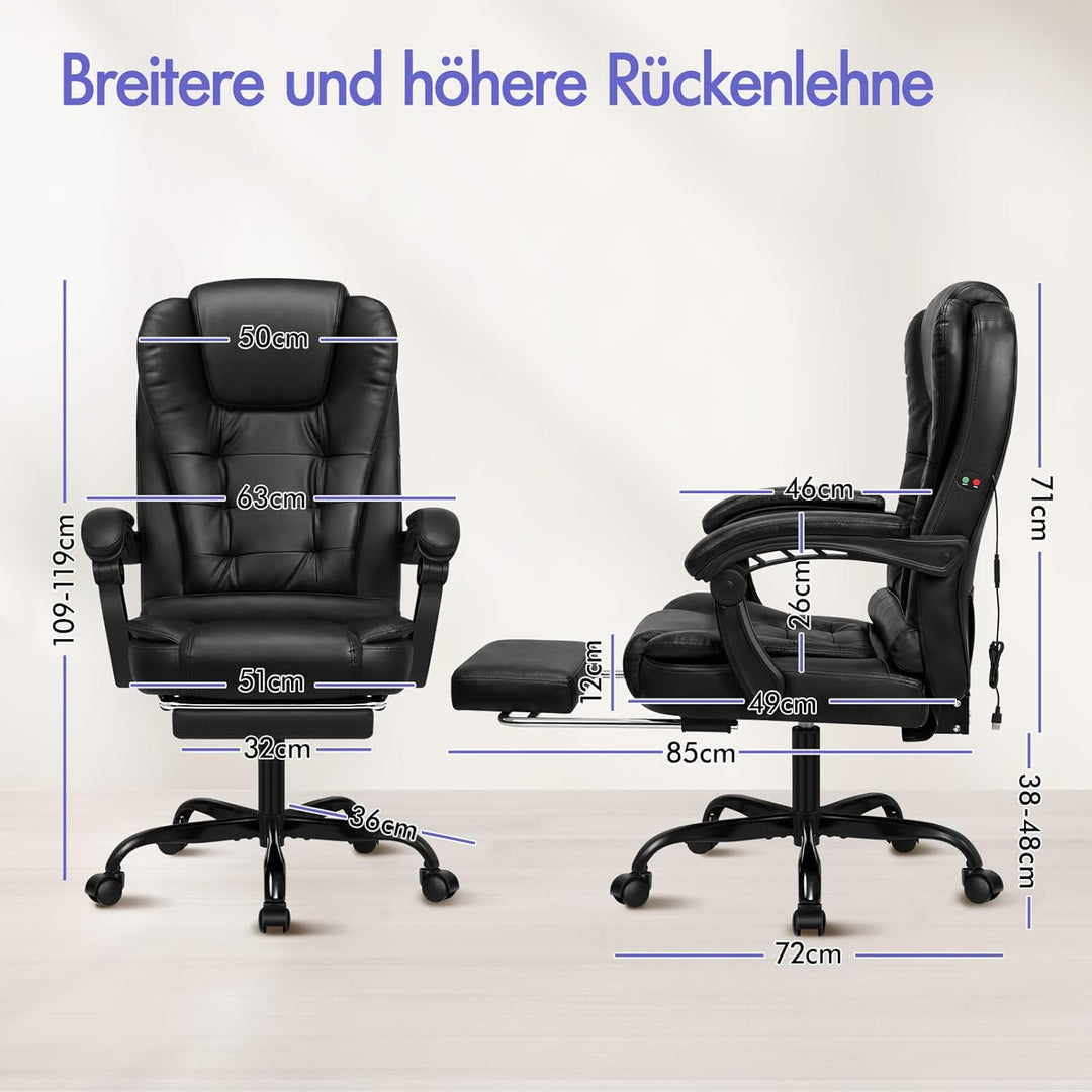 ALFORDSON Chair Bürostuhl, Computer-Schreibtischstuhl, Gaming-Drehstuhl für Computer-Arbeitstisch, e
