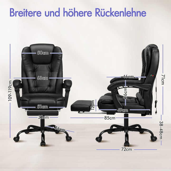 ALFORDSON Chair Bürostuhl, Computer-Schreibtischstuhl, Gaming-Drehstuhl für Computer-Arbeitstisch, e