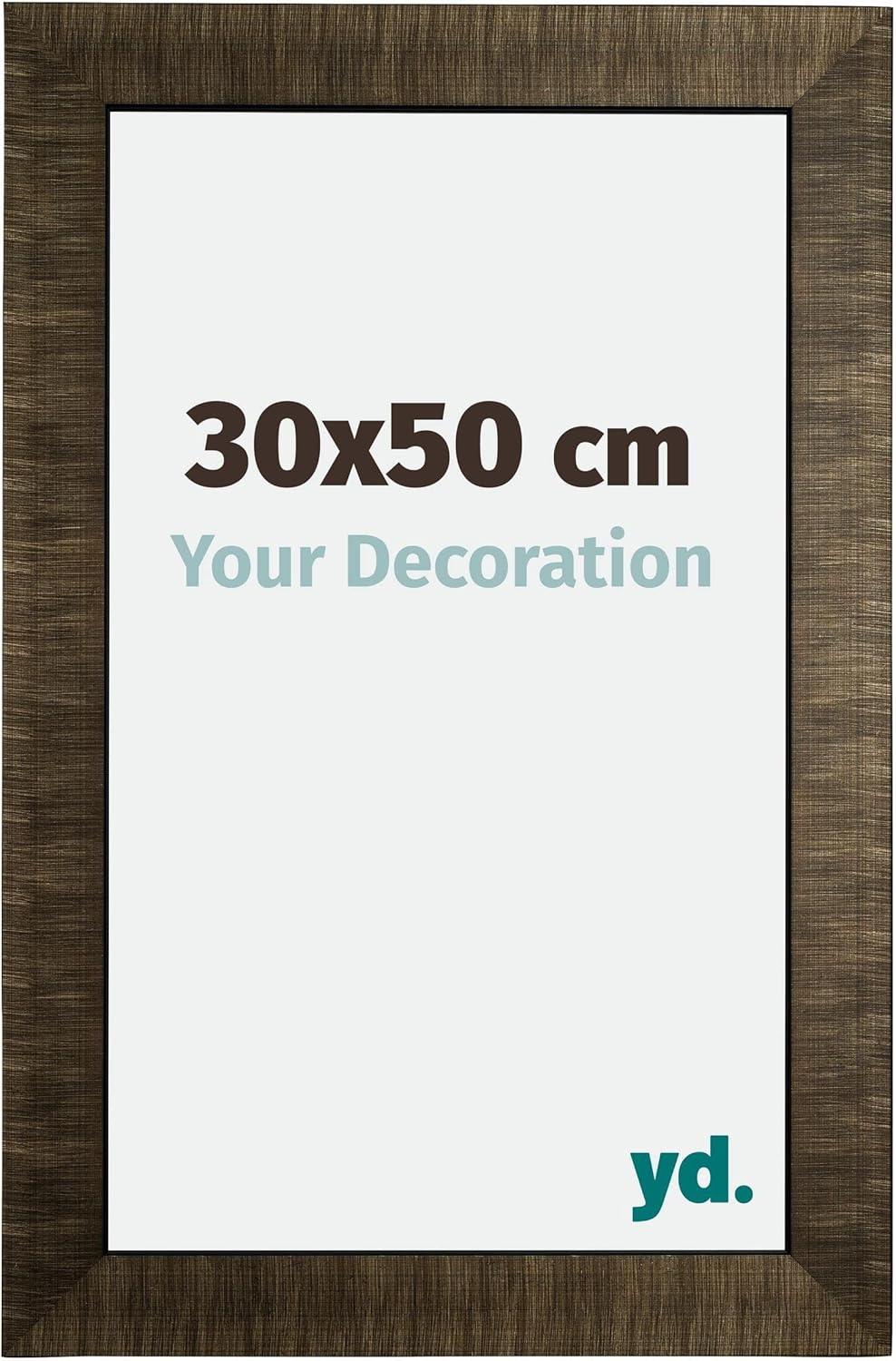 yd. Your Decoration - Bilderrahmen 30x50 cm - Bilderrahmen aus Holz mit Acrylglas - Antireflex - Aus