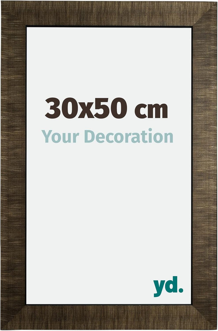 yd. Your Decoration - Bilderrahmen 30x50 cm - Bilderrahmen aus Holz mit Acrylglas - Antireflex - Aus