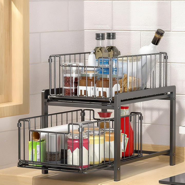 Küchenschublade, ausziehbare Schrank-Organizer, ausziehbare Schubladen, ausziehbare Regale für die O