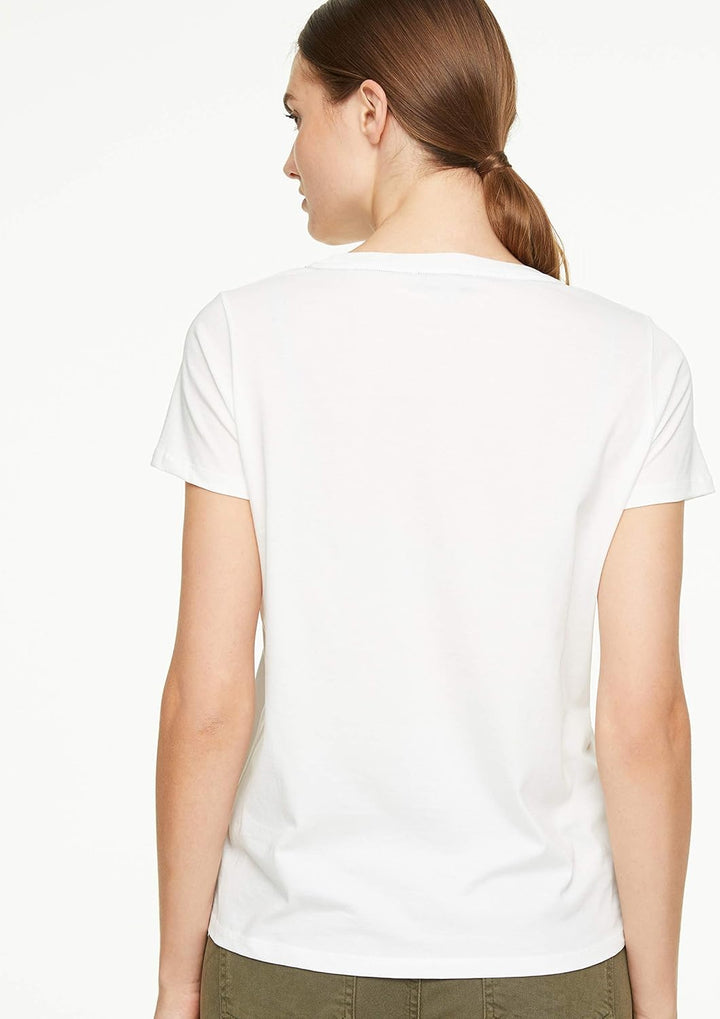 comma casual identity Damen Shirt mit Graphic-Print white placed print 42