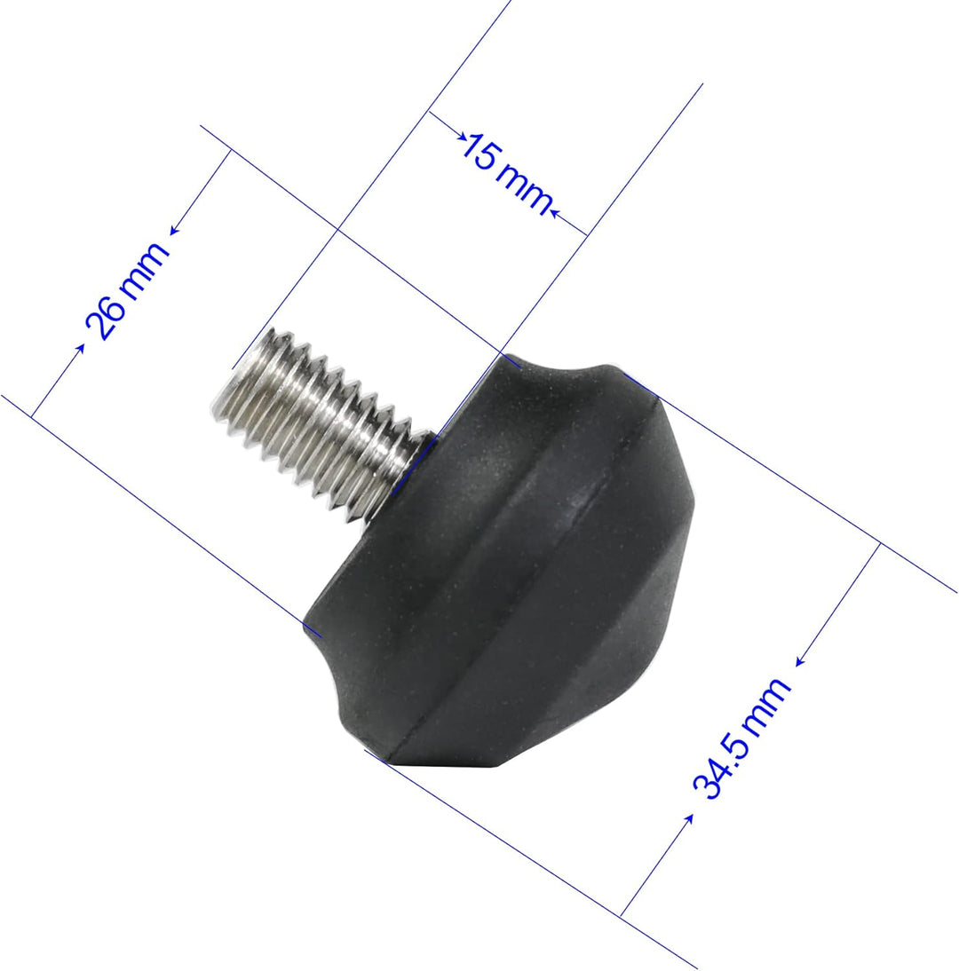 TINKTEEK 3/8 Zoll Stativfuss Gummifüsse für Stativ Pyramid Stativfuss 3 Stück Grösse L B08M45B18P, B