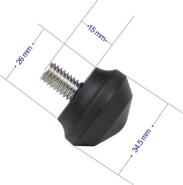 TINKTEEK 3/8 Zoll Stativfuss Gummifüsse für Stativ Pyramid Stativfuss 3 Stück Grösse L B08M45B18P, B