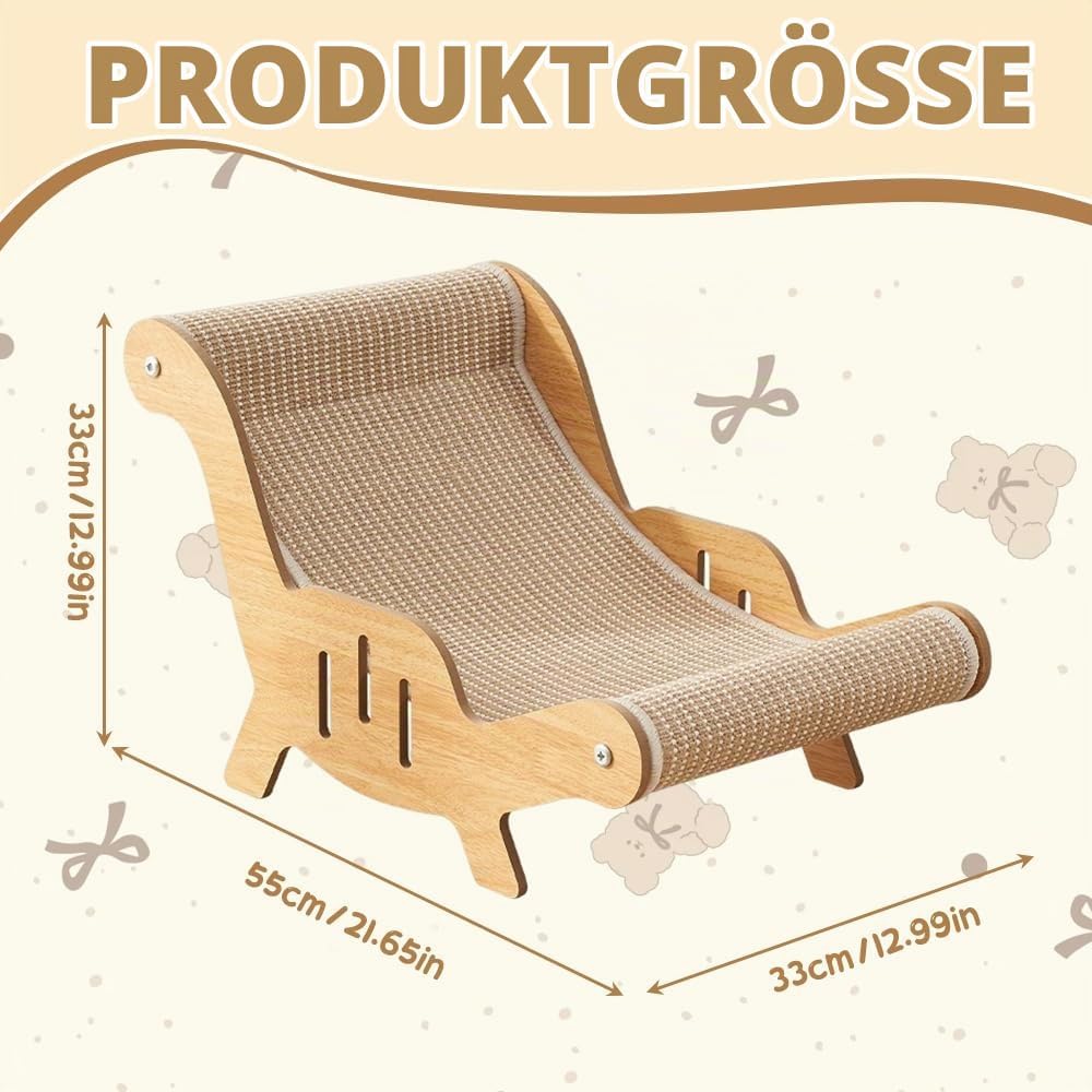 Katzenliege Sisal, Katzen Sisal Liegestuhl, Katzenkratzer Stuhl, Katzen Hängematte-katzen für Katzen