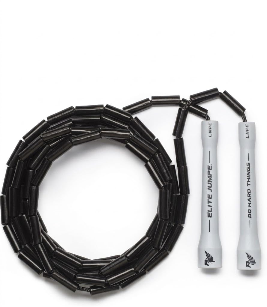Elite SRS; Do Hard Things, Beaded Jump Rope - Adjustable Jump Ropes for Fitness with Unbreakable Han